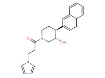 (3S*,4S*)-4-(2-naphthyl)-1-[3-(1H-pyrrol-1-yl)propanoyl]piperidin-3-ol