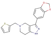 3-(1,3-benzodioxol-5-yl)-5-(2-thienylmethyl)-4,5,6,7-tetrahydro-1H-pyrazolo[4,3-c]pyridine