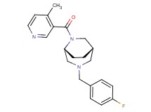 (1S*,5R*)-3-(4-fluorobenzyl)-6-[(4-methyl-3-pyridinyl)carbonyl]-3,6-diazabicyclo[3.2.2]nonane