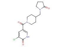 3-chloro-5-({4-[(2-oxo-1-pyrrolidinyl)methyl]-1-piperidinyl}carbonyl)-2(1H)-pyridinone