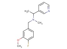 (4-fluoro-3-methoxybenzyl)methyl(1-pyridin-3-ylethyl)amine