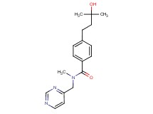 4-(3-hydroxy-3-methylbutyl)-N-methyl-N-(4-pyrimidinylmethyl)benzamide