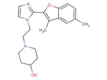 1-{2-[2-(3,5-dimethyl-1-benzofuran-2-yl)-1H-imidazol-1-yl]ethyl}piperidin-4-ol