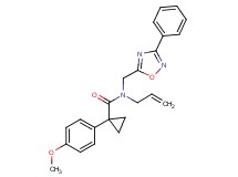 N-allyl-1-(4-methoxyphenyl)-N-[(3-phenyl-1,2,4-oxadiazol-5-yl)methyl]cyclopropanecarboxamide