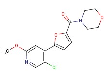 4-[5-(5-chloro-2-methoxypyridin-4-yl)-2-furoyl]morpholine