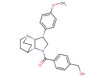 (4-{[(3R*,3aR*,7aR*)-3-(4-methoxyphenyl)hexahydro-4,7-ethanopyrrolo[3,2-b]pyridin-1(2H)-yl]carbonyl}phenyl)methanol