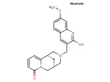 (1S,9S)-11-[(2-hydroxy-7-methoxy-3-quinolinyl)methyl]-7,11-diazatricyclo[7.3.1.0~2,7~]trideca-2,4-dien-6-one
