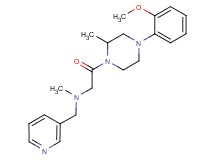 2-[4-(2-methoxyphenyl)-2-methyl-1-piperazinyl]-N-methyl-2-oxo-N-(3-pyridinylmethyl)ethanamine