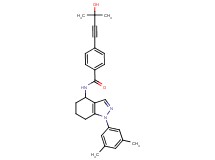 N-[1-(3,5-dimethylphenyl)-4,5,6,7-tetrahydro-1H-indazol-4-yl]-4-(3-hydroxy-3-methyl-1-butyn-1-yl)benzamide