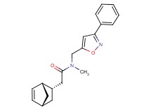 2-[(1S*,2S*,4S*)-bicyclo[2.2.1]hept-5-en-2-yl]-N-methyl-N-[(3-phenyl-5-isoxazolyl)methyl]acetamide