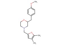 4-[(4,5-dimethyl-2-furyl)methyl]-2-(4-methoxybenzyl)morpholine