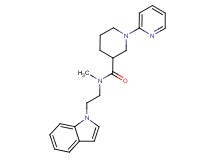 N-[2-(1H-indol-1-yl)ethyl]-N-methyl-1-pyridin-2-ylpiperidine-3-carboxamide