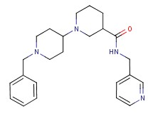 1'-benzyl-N-(3-pyridinylmethyl)-1,4'-bipiperidine-3-carboxamide