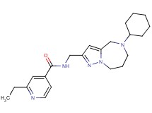 N-[(5-cyclohexyl-5,6,7,8-tetrahydro-4H-pyrazolo[1,5-a][1,4]diazepin-2-yl)methyl]-2-ethylisonicotinamide