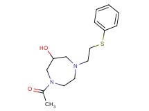 1-acetyl-4-[2-(phenylthio)ethyl]-1,4-diazepan-6-ol