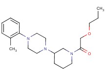 1-(2-methylphenyl)-4-[1-(propoxyacetyl)-3-piperidinyl]piperazine