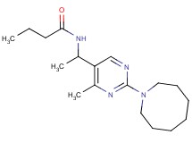 N-{1-[2-(1-azocanyl)-4-methyl-5-pyrimidinyl]ethyl}butanamide