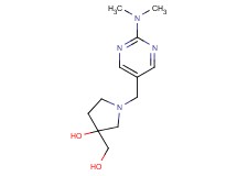 1-{[2-(dimethylamino)pyrimidin-5-yl]methyl}-3-(hydroxymethyl)pyrrolidin-3-ol
