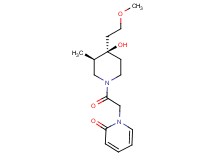 1-{2-[(3R*,4R*)-4-hydroxy-4-(2-methoxyethyl)-3-methyl-1-piperidinyl]-2-oxoethyl}-2(1H)-pyridinone