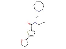 N-(2-azepan-1-ylethyl)-N-ethyl-5-(tetrahydrofuran-2-yl)thiophene-2-carboxamide