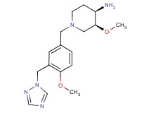 (3S*,4R*)-3-methoxy-1-[4-methoxy-3-(1H-1,2,4-triazol-1-ylmethyl)benzyl]piperidin-4-amine