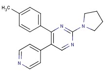 4-(4-methylphenyl)-5-pyridin-4-yl-2-pyrrolidin-1-ylpyrimidine