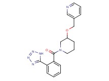 3-[({1-[2-(1H-tetrazol-5-yl)benzoyl]-3-piperidinyl}oxy)methyl]pyridine