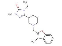 4-ethyl-2-methyl-5-{1-[(3-methyl-1-benzofuran-2-yl)methyl]piperidin-3-yl}-2,4-dihydro-3H-1,2,4-triazol-3-one