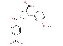 (3S*,4R*)-1-(4-carboxybenzoyl)-4-(3-methoxyphenyl)pyrrolidine-3-carboxylic acid