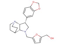 (5-{[(3R*,3aR*,7aR*)-3-(1,3-benzodioxol-5-yl)hexahydro-4,7-ethanopyrrolo[3,2-b]pyridin-1(2H)-yl]methyl}-2-furyl)methanol