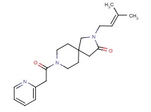 2-(3-methylbut-2-en-1-yl)-8-(pyridin-2-ylacetyl)-2,8-diazaspiro[4.5]decan-3-one