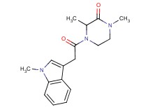 1,3-dimethyl-4-[(1-methyl-1H-indol-3-yl)acetyl]piperazin-2-one