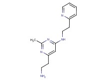 6-(2-aminoethyl)-2-methyl-N-(2-pyridin-2-ylethyl)pyrimidin-4-amine