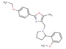 2-(4-ethoxyphenyl)-4-{[2-(2-methoxyphenyl)-1-pyrrolidinyl]methyl}-5-methyl-1,3-oxazole