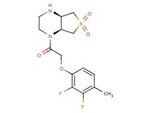 rel-(4aR,7aS)-1-[(2,3-difluoro-4-methylphenoxy)acetyl]octahydrothieno[3,4-b]pyrazine 6,6-dioxide hydrochloride