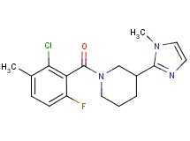 1-(2-chloro-6-fluoro-3-methylbenzoyl)-3-(1-methyl-1H-imidazol-2-yl)piperidine