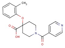 1-isonicotinoyl-4-(2-methylphenoxy)piperidine-4-carboxylic acid