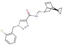 1-(2-fluorobenzyl)-N-[(1R*,2S*,4S*)-spiro[bicyclo[2.2.1]heptane-7,1'-cyclopropane]-5-en-2-ylmethyl]-1H-1,2,3-triazole-4-carboxamide