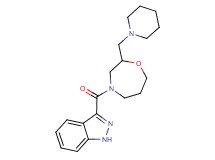 3-{[2-(piperidin-1-ylmethyl)-1,4-oxazepan-4-yl]carbonyl}-1H-indazole