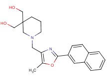 (1-{[5-methyl-2-(2-naphthyl)-1,3-oxazol-4-yl]methyl}piperidine-3,3-diyl)dimethanol