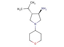 rel-(3R,4S)-4-isopropyl-1-(tetrahydro-2H-pyran-4-yl)-3-pyrrolidinamine dihydrochloride