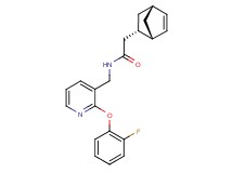 2-[(1S*,2S*,4S*)-bicyclo[2.2.1]hept-5-en-2-yl]-N-{[2-(2-fluorophenoxy)pyridin-3-yl]methyl}acetamide