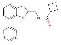 N-{[7-(5-pyrimidinyl)-2,3-dihydro-1-benzofuran-2-yl]methyl}cyclobutanecarboxamide