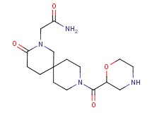2-[9-(2-morpholinylcarbonyl)-3-oxo-2,9-diazaspiro[5.5]undec-2-yl]acetamide