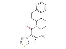 6-methyl-5-{[2-(2-pyridin-2-ylethyl)piperidin-1-yl]carbonyl}imidazo[2,1-b][1,3]thiazole