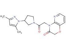 4-{2-[3-(3,5-dimethyl-1H-pyrazol-1-yl)pyrrolidin-1-yl]-2-oxoethyl}-2H-pyrido[3,2-b][1,4]oxazin-3(4H)-one