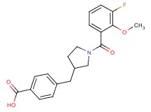 4-{[1-(3-fluoro-2-methoxybenzoyl)pyrrolidin-3-yl]methyl}benzoic acid