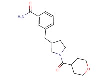 3-{[1-(tetrahydro-2H-pyran-4-ylcarbonyl)-3-pyrrolidinyl]methyl}benzamide