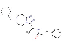 N-{1-[7-(cyclohexylmethyl)-6,7,8,9-tetrahydro-5H-[1,2,4]triazolo[4,3-d][1,4]diazepin-3-yl]ethyl}-3-phenylpropanamide
