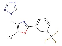 1-({5-methyl-2-[3-(trifluoromethyl)phenyl]-1,3-oxazol-4-yl}methyl)-1H-1,2,4-triazole